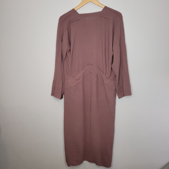 Modest Selections Women Open Front Duster Medium Dusty Rose Abaya Lagenlook - Picture 10 of 13